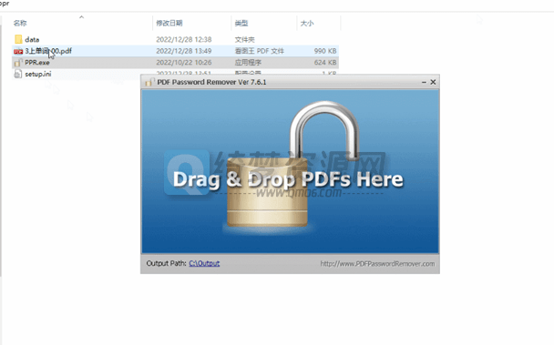 PDF Password Remover V7.6.1_PDF密码删除-白漂资源网