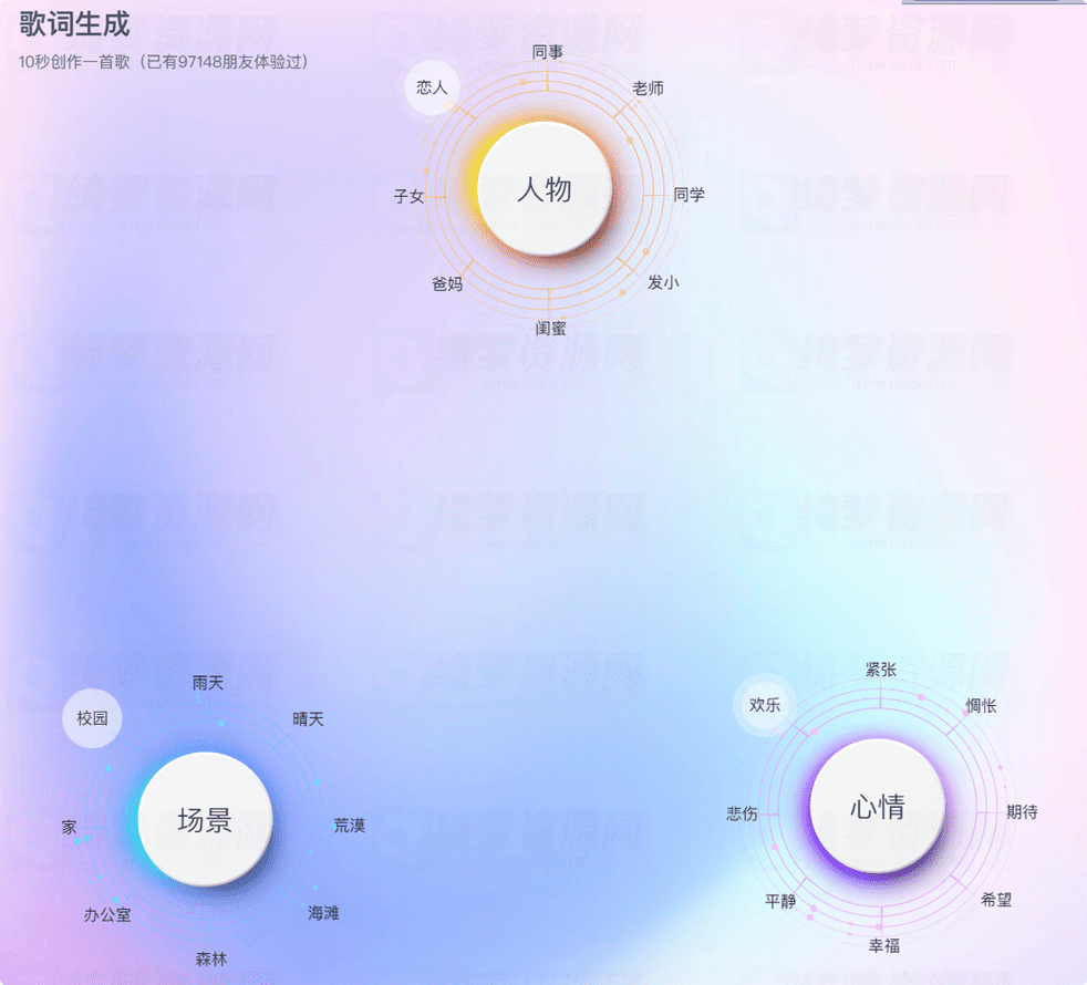 AI作曲-根据场景,人物,心情,即可生成对应的歌词-白漂资源网