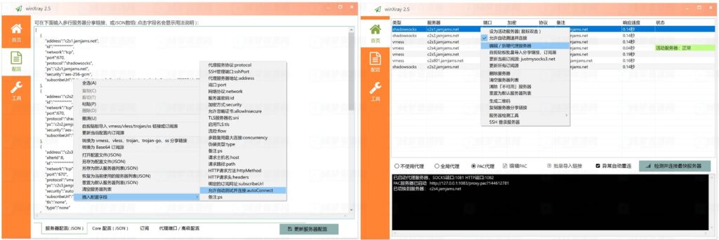 WinXray V4.4简洁稳定的连接工具-白漂资源网